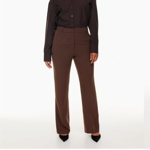 Aritzia Babaton Publish Pant in Rich Mocha Brown